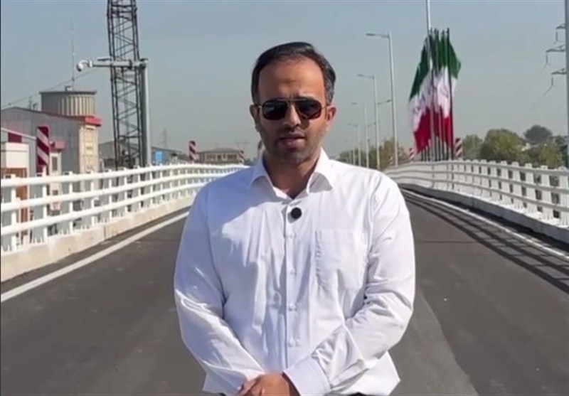 یک خط پل رو گذر امام حسین رشت افتتاح شد