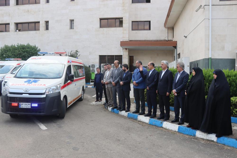 ۶ دستگاه آمبولانس جدید وارد ناوگان اورژانس گیلان شد 