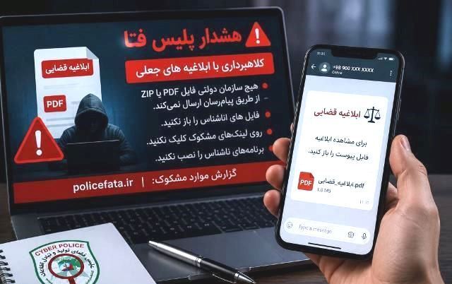 ابلاغیه قضایی در پیام‌رسان‌ها، تله است - توجه نکنید